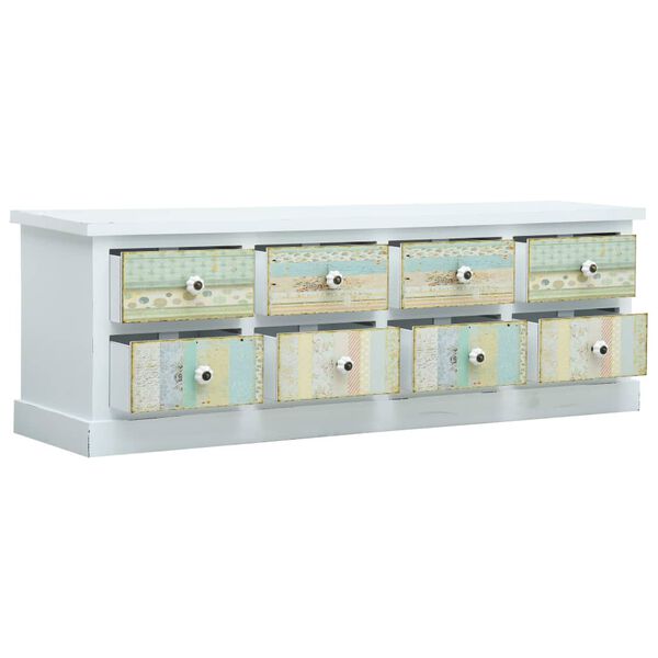 vidaXL Тумба під Телевізор з Шухлядами Білий 120x30x40 см МДФ