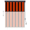 vidaXL Зовнішня Рулонна Штора Помаранчевий і Коричневий 120x250 см