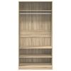 800228 vidaXL Wardrobe Sonoma Oak 100x50x200 cm Chipboard