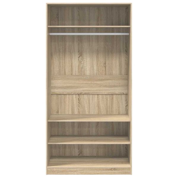800228 vidaXL Wardrobe Sonoma Oak 100x50x200 cm Chipboard