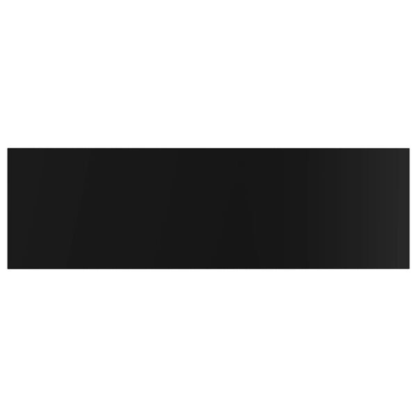 vidaXL Книжкові Полиці 8 шт Глянцевий Чорний 100х30х1,5 см ДСП