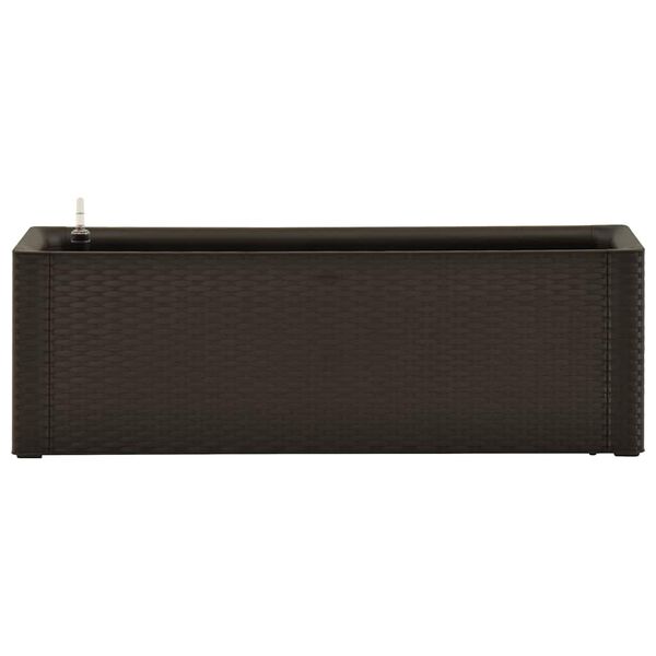 vidaXL Садова Піднесена Клумба з Системою Самополиву Мокко 100x43x33см