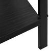 288218 vidaXL 3-Layer Book Shelf Black 60x27,6x90,5 cm Chipboard