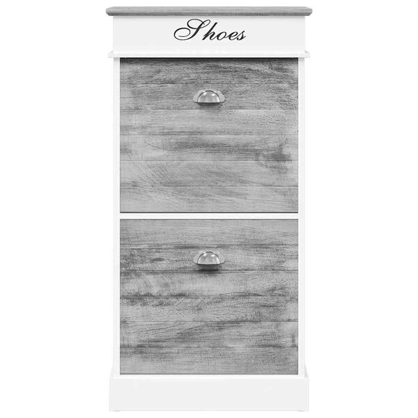 vidaXL Шафа для взуття Сірий 50x28x98 см Деревина павловнії