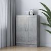 vidaXL Книжкова шафа Сірий бетон 82,5x30,5x115 см ДСП