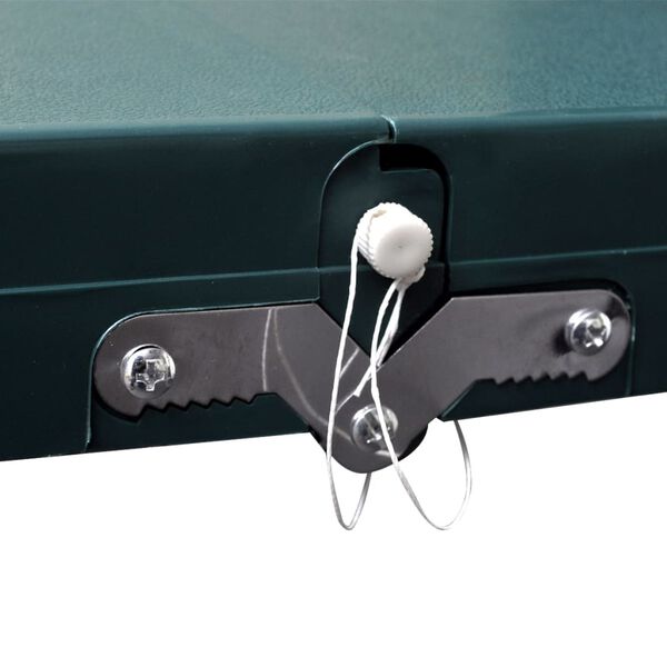 vidaXL Розкладний Туристичний Столик і 4 Стільці Набір Зелений Алюміній