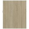 804659 vidaXL Sink Cabinet Sonoma Oak 80x38,5x46 cm Chipboard