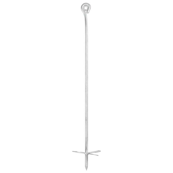 vidaXL Грунтові анкери 10 шт 10x60 см Оцинкований Метал