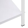 288224 vidaXL 4-Layer Book Shelf White 60x27,6x124,5 cm Chipboard