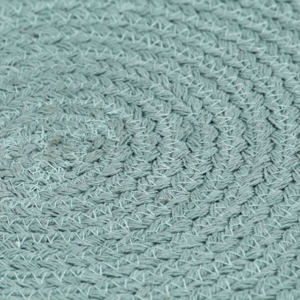 vidaXL Серветка-Підкладка Кругла 4 шт Однотонний Зелений 38 см Бавовна