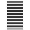 vidaXL Смугаста Рулонна Штора Чорний 90х150 см