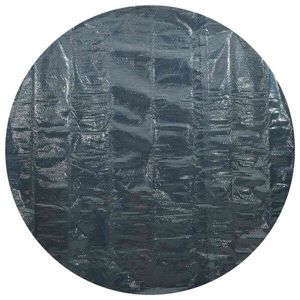 vidaXL Сонячна Плівка для Басейну Плаваюча Чорний і Синій 381 см ПЕ