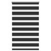 vidaXL Смугаста Рулонна Штора Чорний 70х120 см