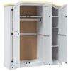 282622 vidaXL Wardrobe Mexican Pine Corona Range 3 Doors White