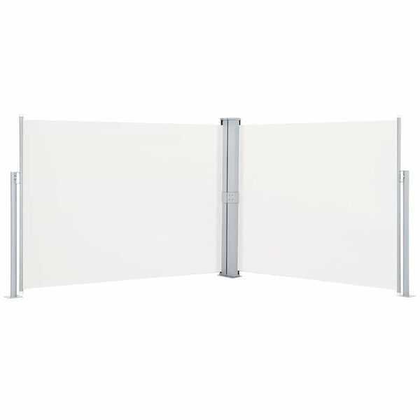 vidaXL Бічний Тент Висувний Кремовий 140x1000 см