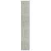 800301 vidaXL Office Cabinet Concrete Grey 60x32x190 cm Chipboard