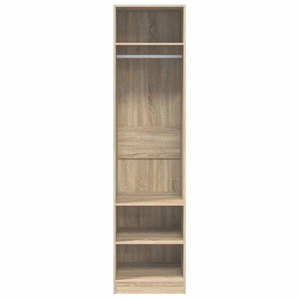 800237 vidaXL Wardrobe Sonoma Oak 50x50x200 cm Chipboard