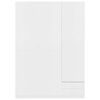 800792 vidaXL 3-Door Wardrobe White 120x50x180 cm Chipboard