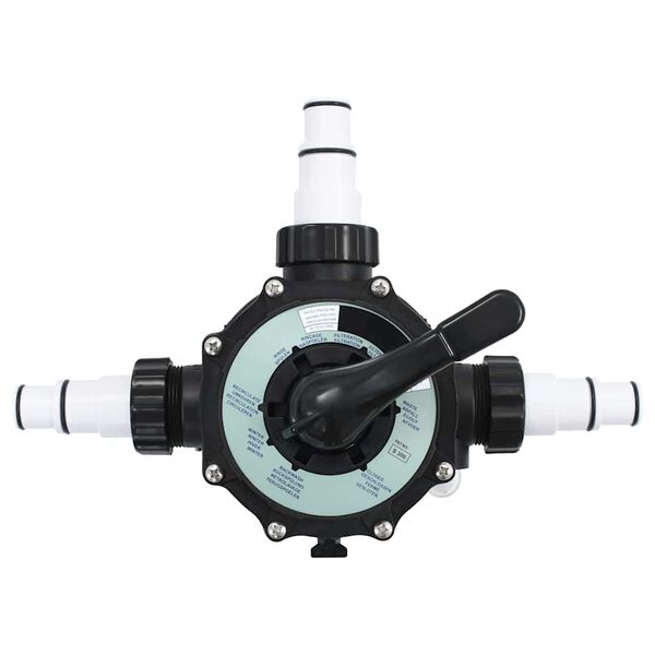 vidaXL 6-Ходовий Клапан для Пісочного Фільтра 1,5" АБС-Пластик