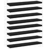 vidaXL Книжкові Полиці 8 шт Чорний 40x10x1,5 см ДСП