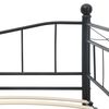 vidaXL Каркас ліжка Чорний 180x200/90x200 см Сталь