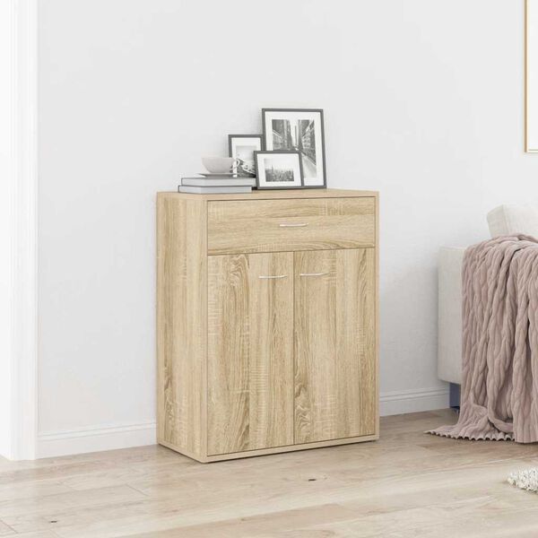 800714 vidaXL Sideboard Sonoma Oak 60x30x75 cm Chipboard