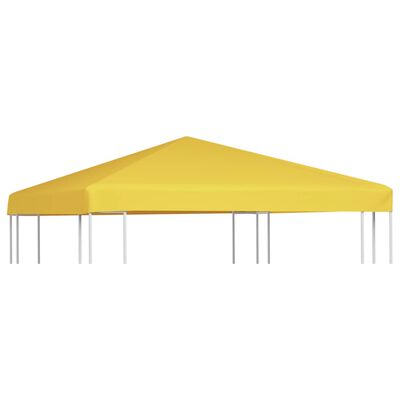 vidaXL Покриття для Альтанки 270 г/м² Жовтий 3x3 м