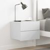 vidaXL Приліжкова тумба Білий 40x30x30 см ДСП