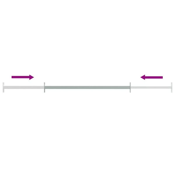 vidaXL Регульована Захисна Перекладина для Вікон 710-1200 мм