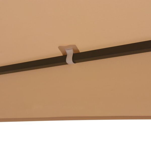 vidaXL Садове Шатро/Альтанка/Павільон/Намет Шестикутний Бежевий 323x265 см