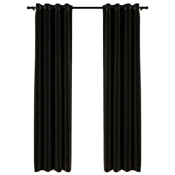 vidaXL Світлонепроникні Штори 2 шт Антрацит 140x225 см під Льон