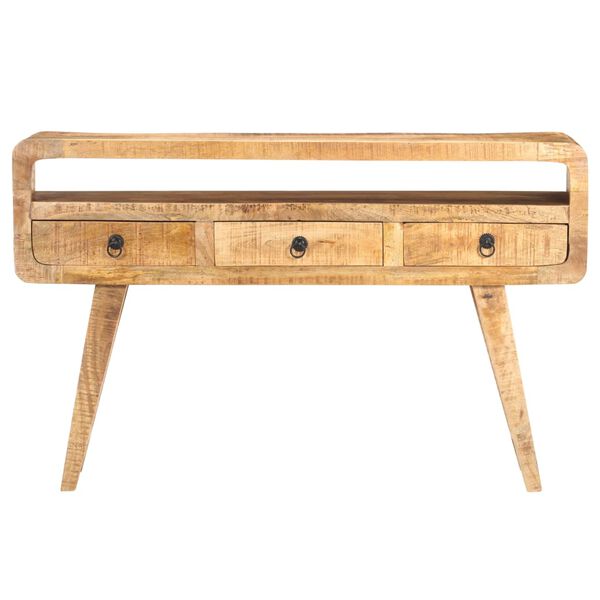 vidaXL Сервант 120x30x75 см Необроблений Масив Дерева Манго