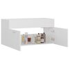804665 vidaXL Sink Cabinet White 90x38,5x46 cm Chipboard