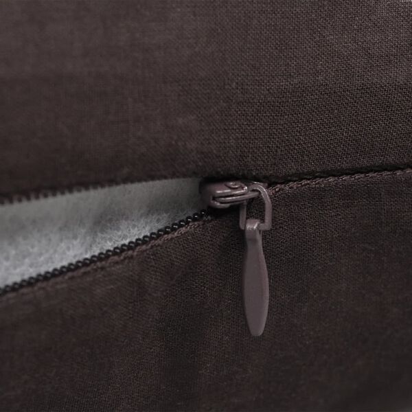 vidaXL Чохли-Наволочки 4 шт Коричневий 40х40 см Бавовна