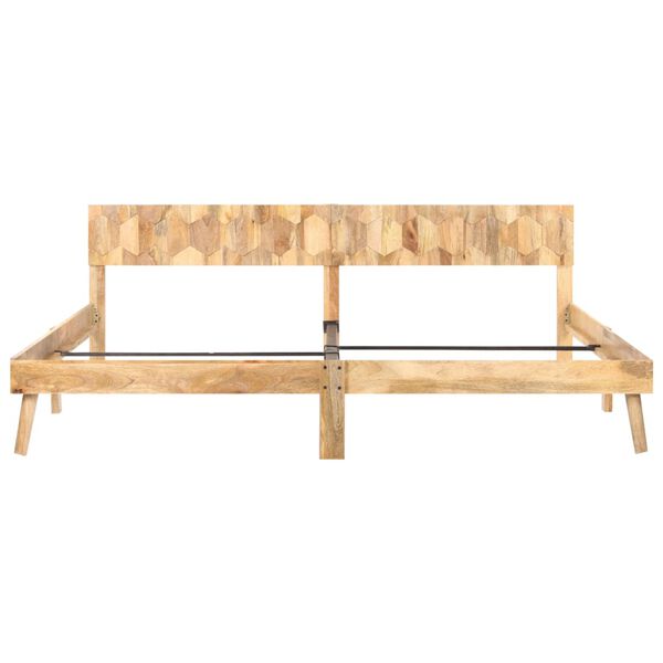 vidaXL Каркас ліжка 200x200 см Масив дерева манго