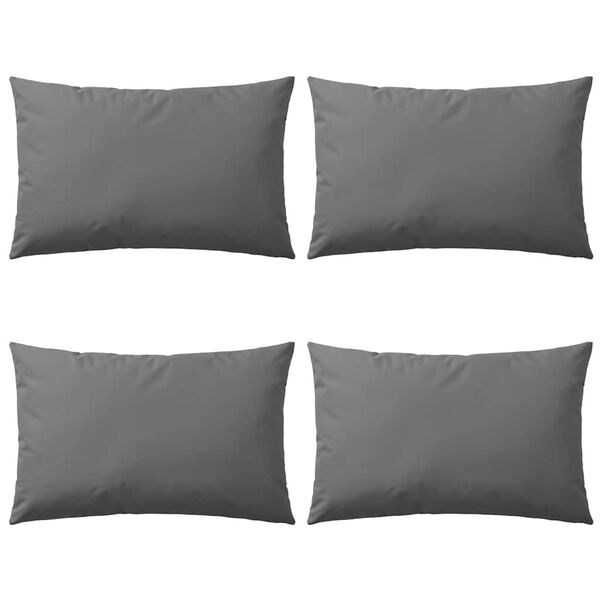 vidaXL Вуличні Подушки 4 шт Сірий 60х40 см