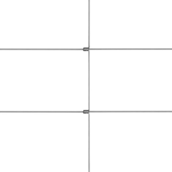 vidaXL Садова огорожа Сріблястий 50 м 150 см Оцинкована сталь