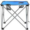 vidaXL Комплект туристичних меблів 3 од. Стіл і стільці Синій