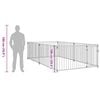vidaXL Вуличний Вольєр для Собак 200x400x100 см