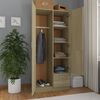800642 vidaXL Wardrobe Sonoma Oak 80x52x180 cm Chipboard