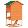 vidaXL Вуличний Будиночок для Кроликів Будинок для Тварин 3-Рівневий Дерево