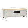 286601 vidaXL Aviator TV Cabinet 120x30x40 cm Solid Mango Wood