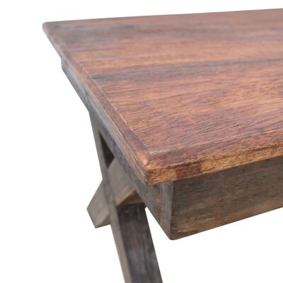 vidaXL Журнальний столик 110х60х45 см Масив відновленої деревини
