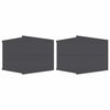 vidaXL Приліжкові тумби 2 шт. Сірий 40x30x30 см ДСП