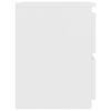 800513 vidaXL Bedside Cabinet White 30x30x40 cm Chipboard