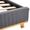 vidaXL Каркас ліжка Світло-сірий 120x200 см Тканина