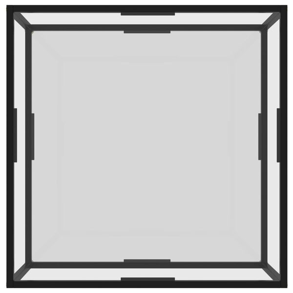 vidaXL Журнальний столик Прозорий 80х80х35 см Загартоване скло