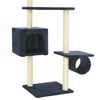 170536 vidaXL Cat Tree with Sisal Scratching Posts 260 cm Dark Blue
