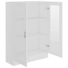 vidaXL Шафа-вітрина Білий 82,5x30,5x115 см ДСП