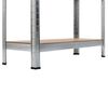 vidaXL Стелажі 2 шт Сріблястий 90x30x180 см Сталь і МДФ
